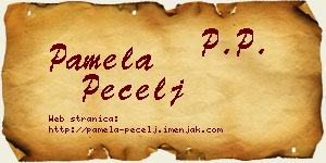 Pamela Pecelj vizit kartica